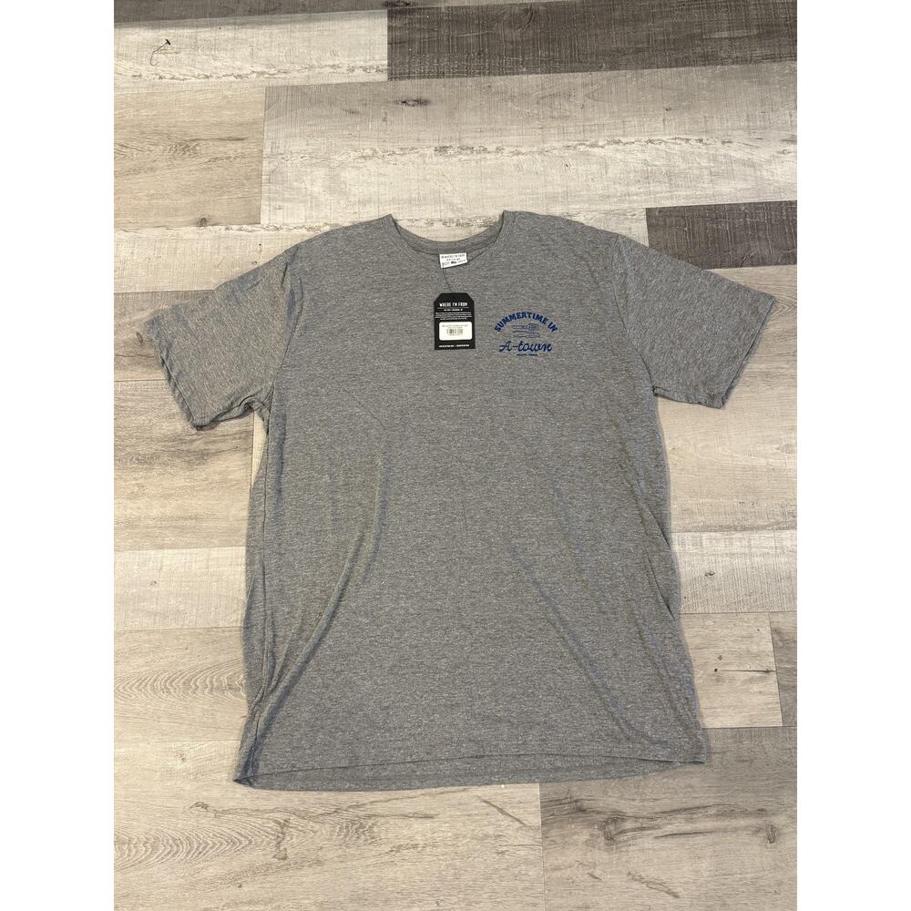Where I'm From Shirt Mens 2XL Gray Summertime In A-town Atlanta Georgia BBQ USA
